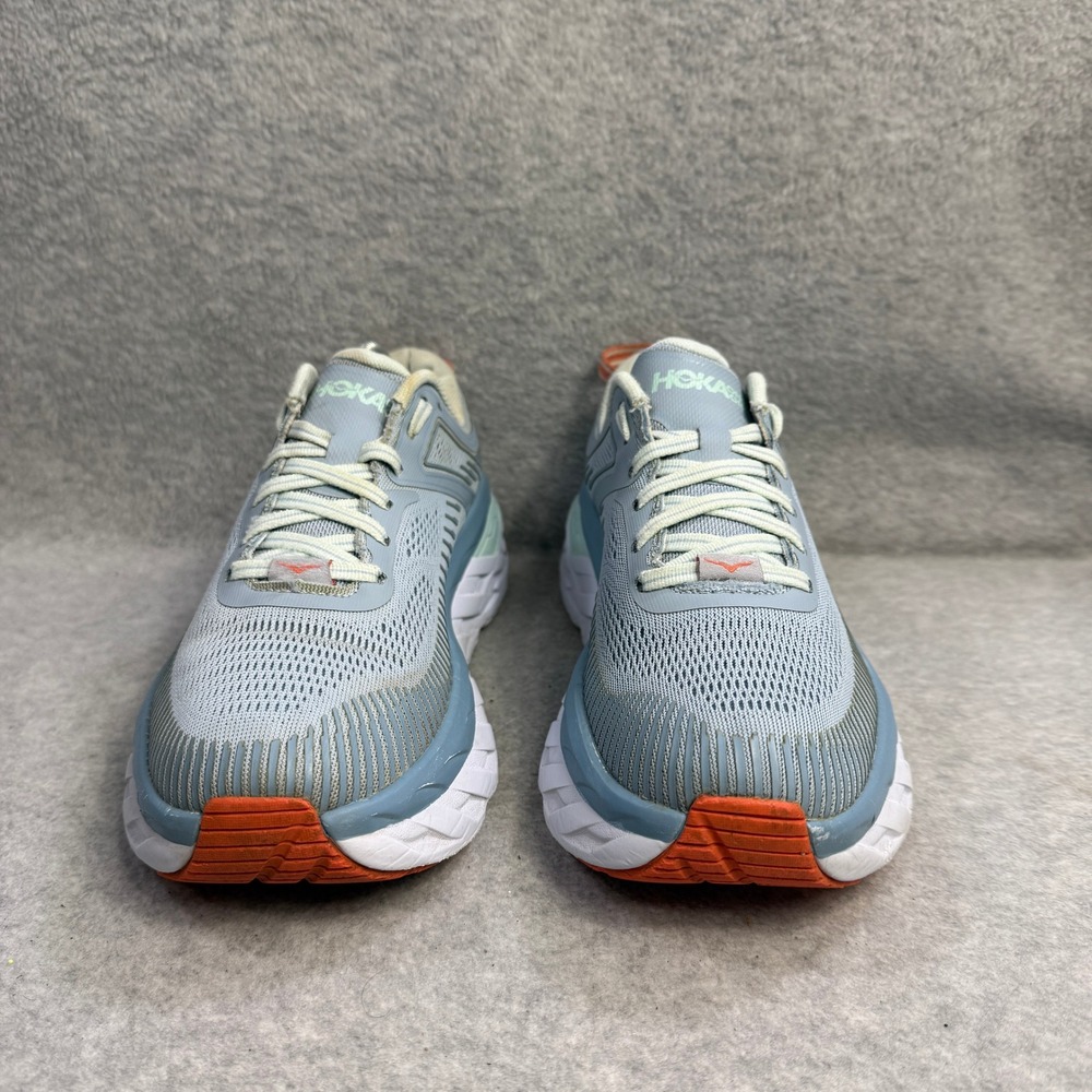 Hoka One One Women's Athletic Shoes in Light Blue, Mint & White - Picture 2 of 10